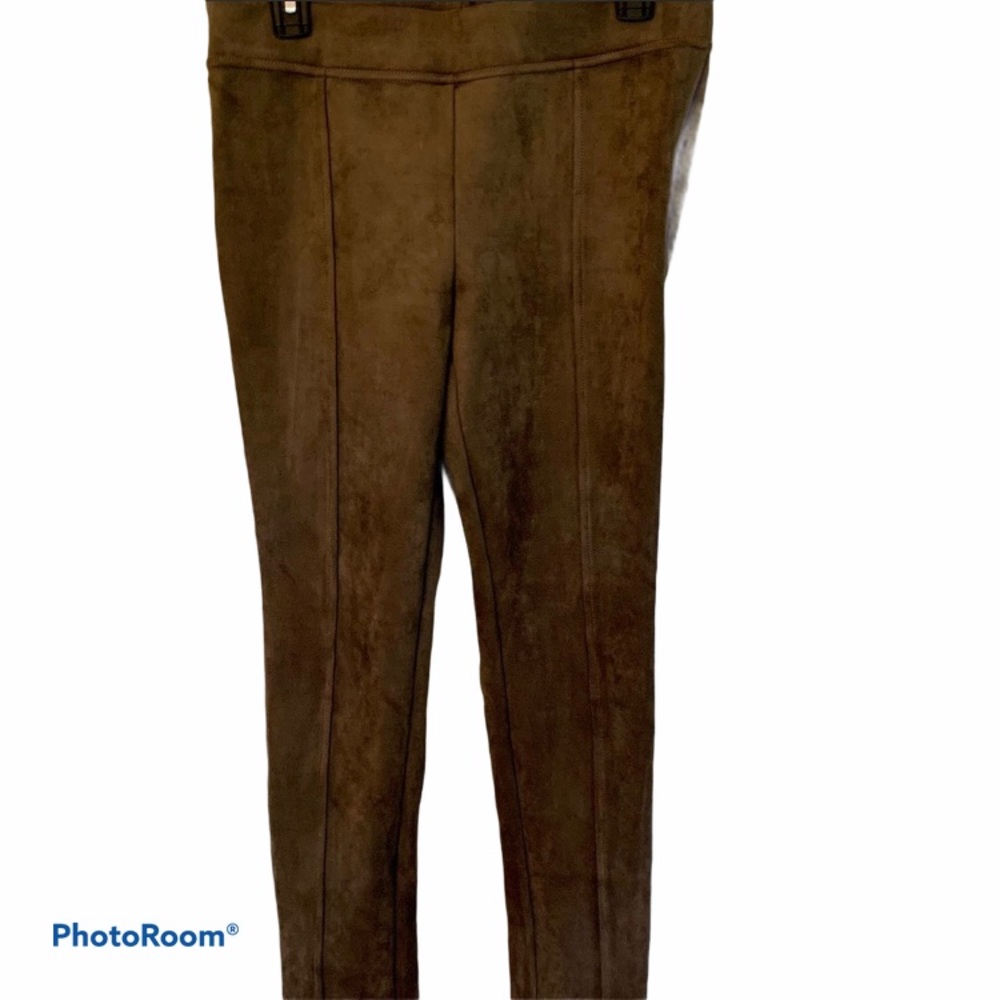 💖Andrew Marc Stretchy Brown Faux Suede Pants SZ S